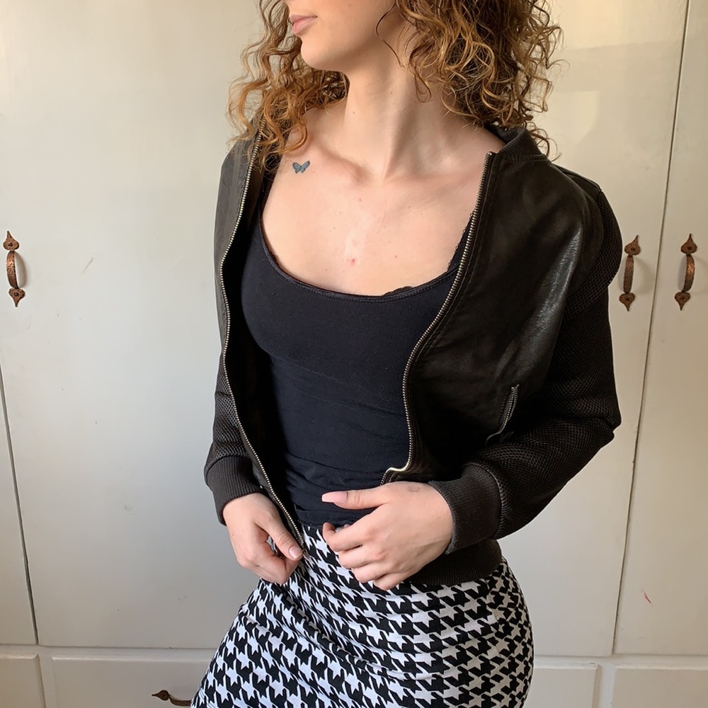 Faux leather jacket - Picture 4 of 8